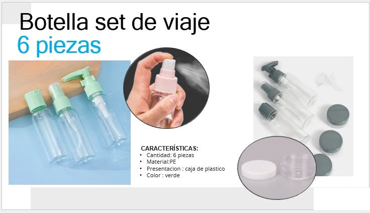 SET DE ALMACENAMIENTO PARA VIAJE